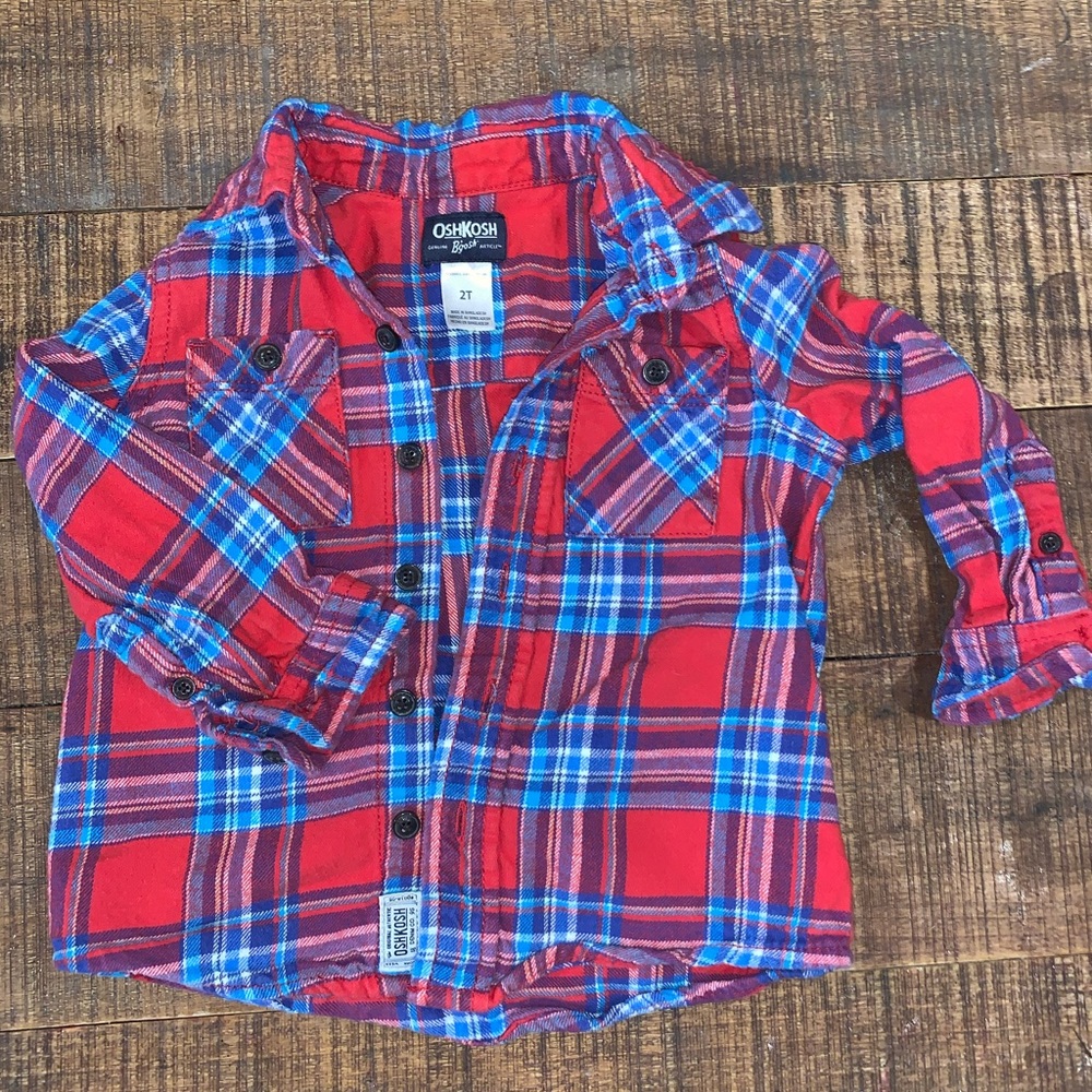 Toddler plaid flannel shirt